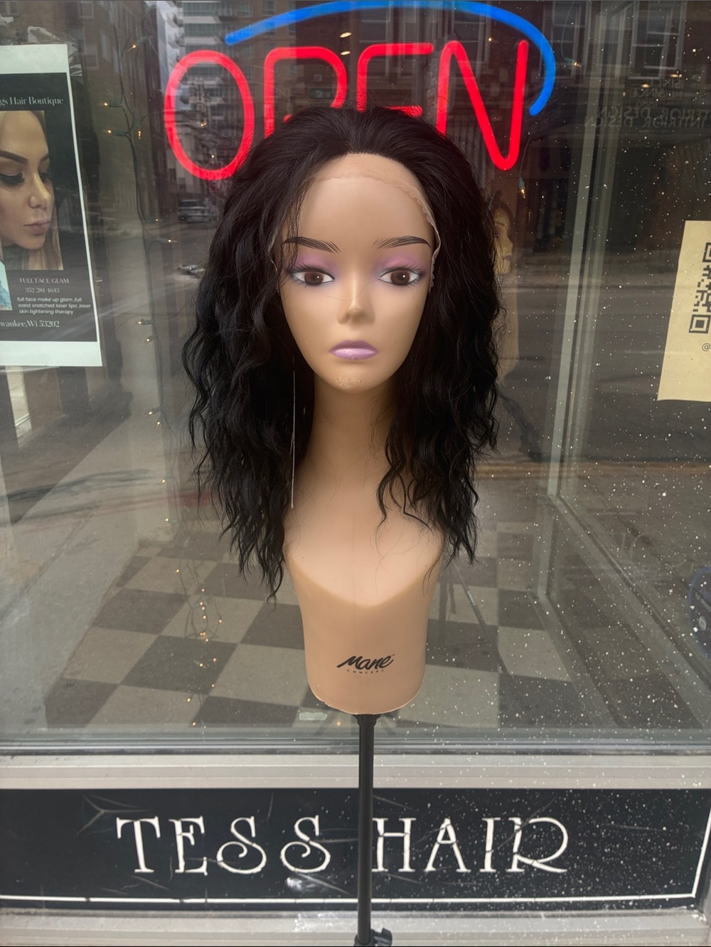 Black Wavy Lace Front Wig